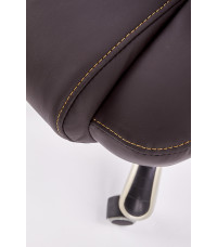 DESMOND fotel gabinetowy ciemny brąz