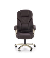 DESMOND fotel gabinetowy ciemny brąz