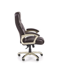 DESMOND fotel gabinetowy ciemny brąz