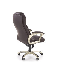 DESMOND fotel gabinetowy ciemny brąz