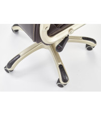 DESMOND fotel gabinetowy ciemny brąz