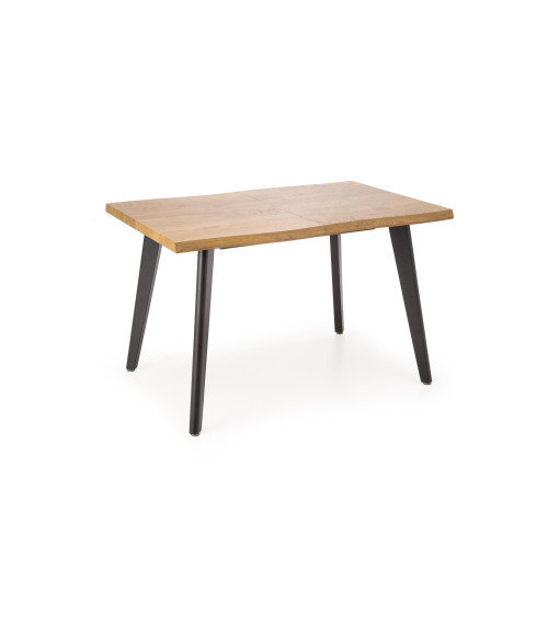 DICKSON 2 stół rozkładany 150-210/90 cm, blat - naturalny, nogi - czarny (2p1szt)