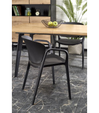 DICKSON 2 stół rozkładany 150-210/90 cm, blat - naturalny, nogi - czarny (2p1szt)