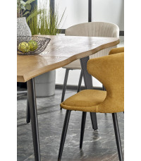 DICKSON 2 stół rozkładany 150-210/90 cm, blat - naturalny, nogi - czarny (2p1szt)