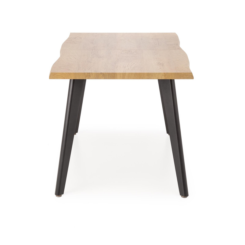 DICKSON 2 stół rozkładany 150-210/90 cm, blat - naturalny, nogi - czarny (2p1szt)