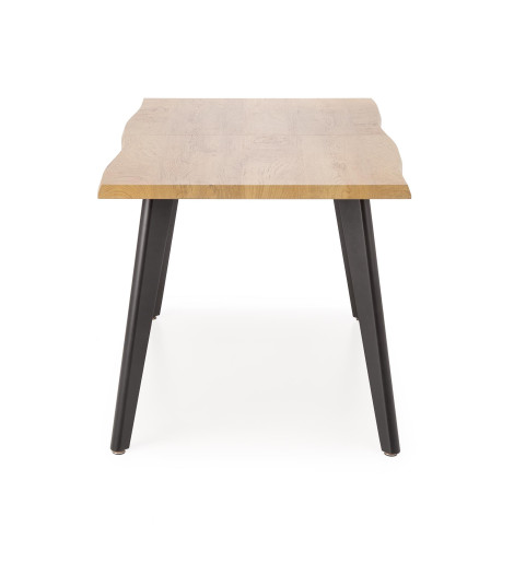 DICKSON 2 stół rozkładany 150-210/90 cm, blat - naturalny, nogi - czarny (2p1szt)