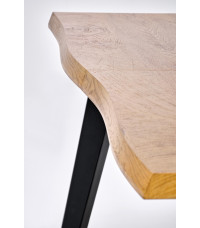 DICKSON 2 stół rozkładany 150-210/90 cm, blat - naturalny, nogi - czarny (2p1szt)