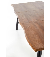DICKSON stół rozkładany 120-180/80 cm, blat - naturalny, nogi - czarny (2p1szt)