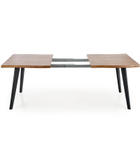 DICKSON stół rozkładany 120-180/80 cm, blat - naturalny, nogi - czarny (2p1szt)