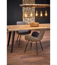 DICKSON stół rozkładany 120-180/80 cm, blat - naturalny, nogi - czarny (2p1szt)