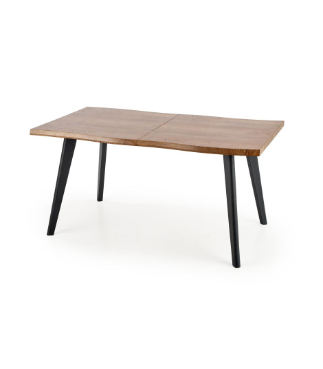 DICKSON stół rozkładany 150-210/90 cm, blat - naturalny, nogi - czarny (2p1szt)