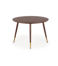 DOMENICO stół blat - orzech, nogi - orzech / złoty (2p1szt)