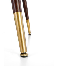 DOMENICO stół blat - orzech, nogi - orzech / złoty (2p1szt)