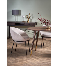 DOMENICO stół blat - orzech, nogi - orzech / złoty (2p1szt)