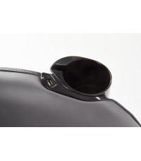 DOPIO fotel wypoczynkowy z funkcją masażu popielaty