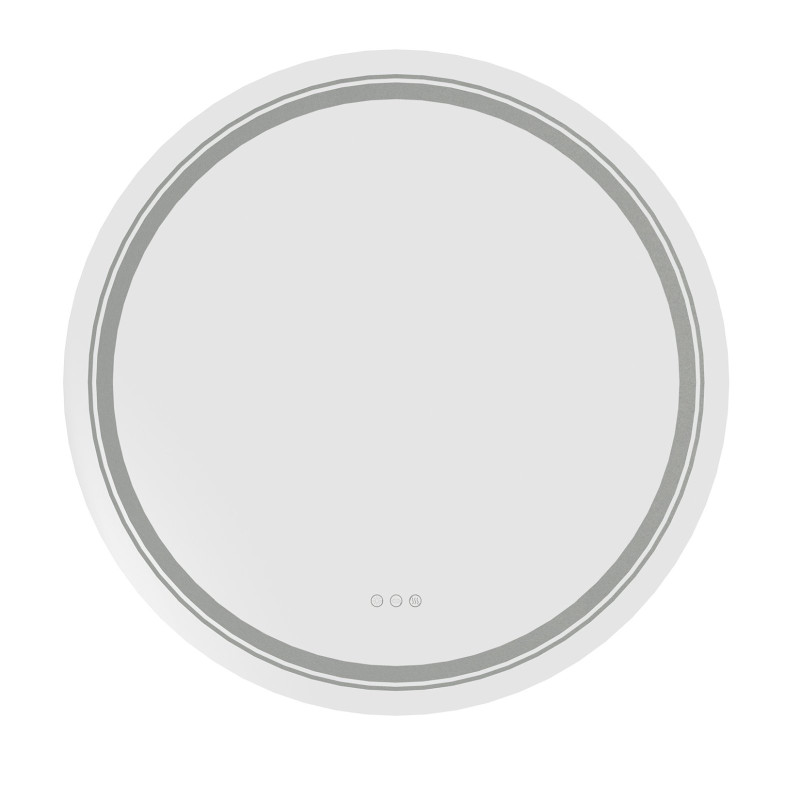 DOVER 60 lustro ścienne łazienkowe, srebrny (1p1szt)