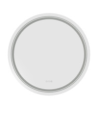 DOVER 60 lustro ścienne łazienkowe, srebrny (1p1szt)