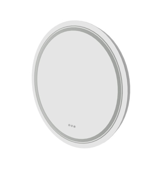 DOVER 60 lustro ścienne łazienkowe, srebrny (1p1szt)