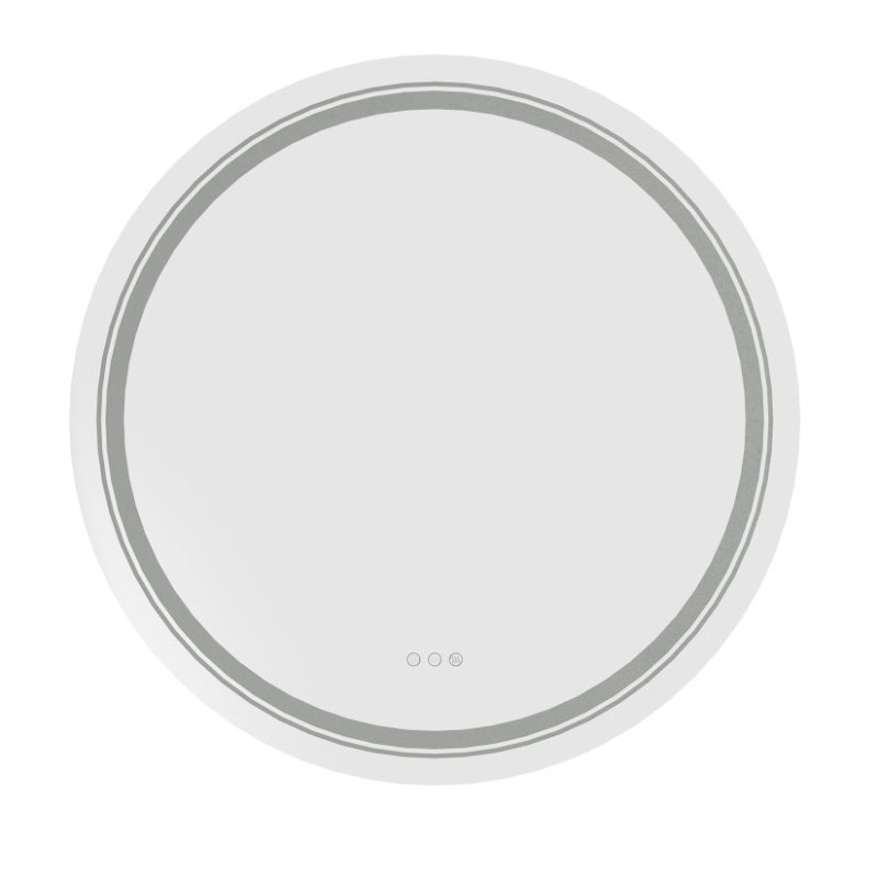 DOVER 60 lustro ścienne łazienkowe, srebrny (1p1szt)