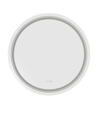 DOVER 60 lustro ścienne łazienkowe, srebrny (1p1szt)