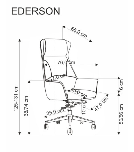 EDERSON fotel gabinetowy cappuccino (1p1szt)