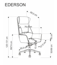 EDERSON fotel gabinetowy cappuccino (1p1szt)