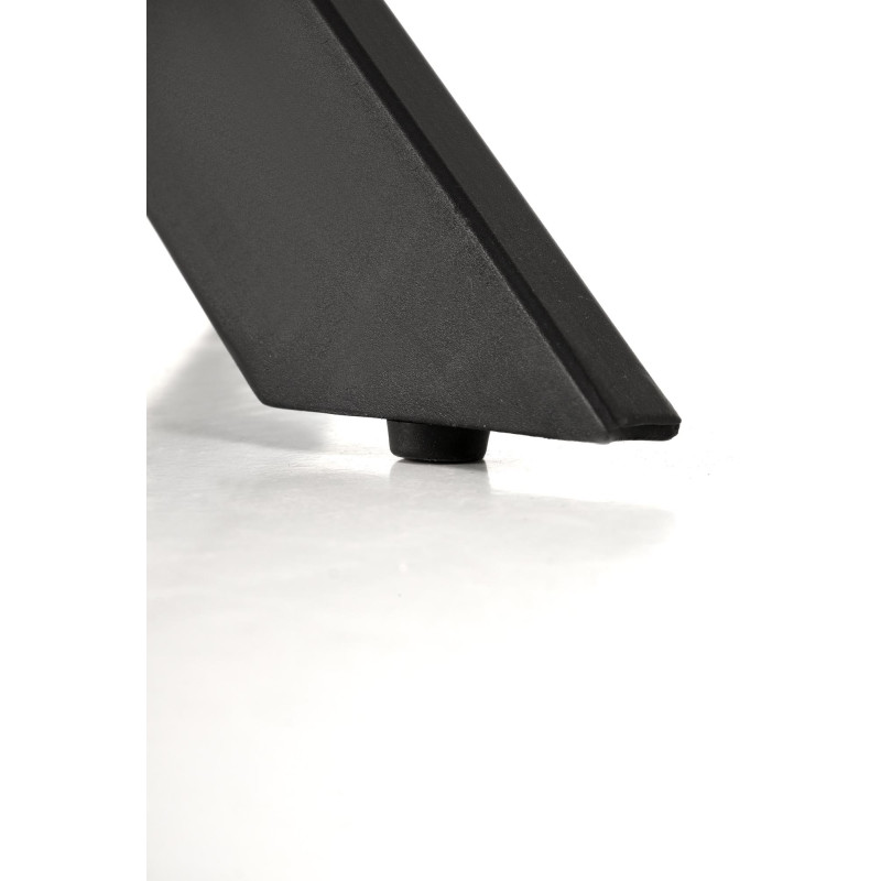 EDGAR 2 stół okrągły, blat - biały marmur, nogi - czarny (2p1szt)