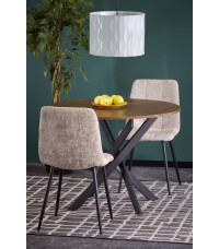 EDGAR stół, blat - orzechowy, nogi - czarny (2p1szt)