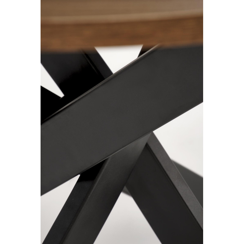 EDGAR stół, blat - orzechowy, nogi - czarny (2p1szt)