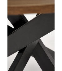 EDGAR stół, blat - orzechowy, nogi - czarny (2p1szt)