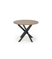 EDGAR stół, blat - orzechowy, nogi - czarny (2p1szt)