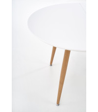 EDWARD stół rozkładany dąb miodowy / biały nogi: dąb miodowy (2p1szt)