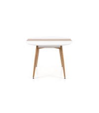 EDWARD stół rozkładany biały / dąb san remo (2p1szt)