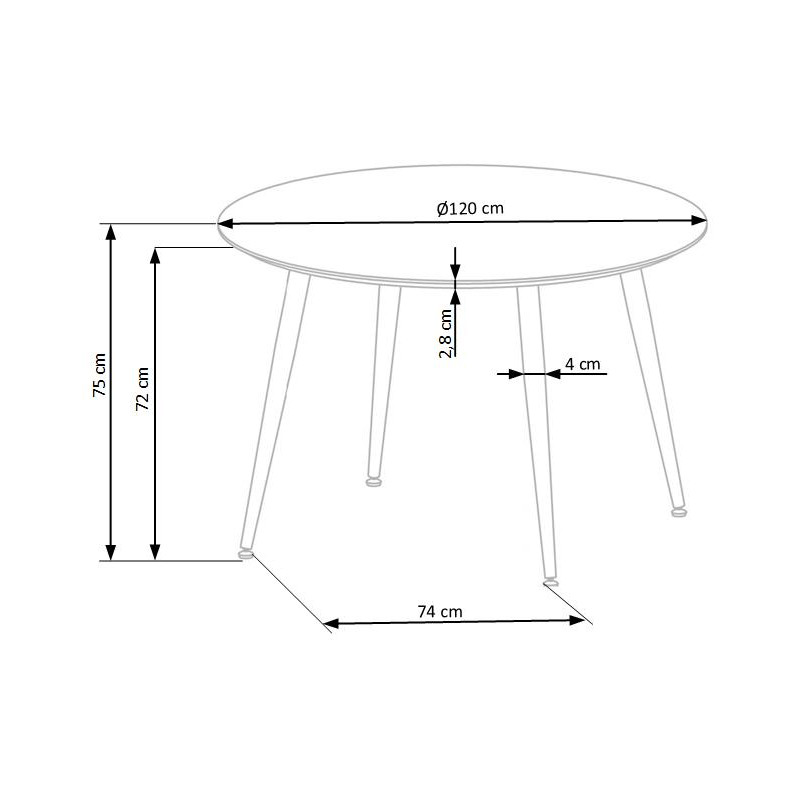 EMBOS stół czarny / złoty (2p1szt)