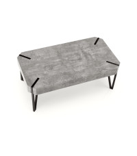 EMILY ława beton / czarny (1p1szt)