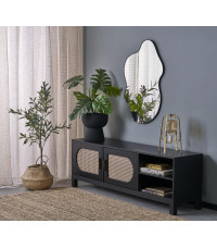 ESSENT lustro ścienne, czarny (1p1szt)