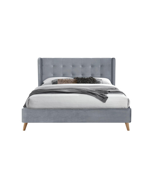 ESTELLA 160 cm łóżko popielaty (4p1szt)