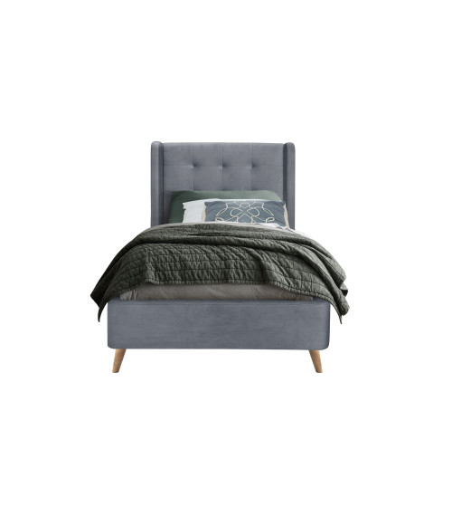 ESTELLA 90 cm łóżko popielaty (4p1szt)