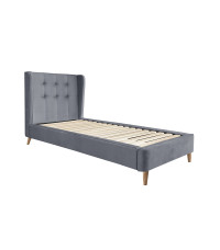 ESTELLA 90 cm łóżko popielaty (4p1szt)