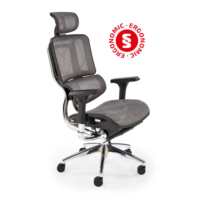 ETHAN fotel gabinetowy popielaty (1p1szt)