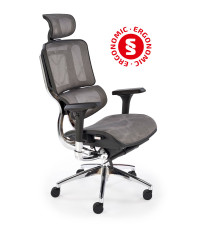 ETHAN fotel gabinetowy popielaty (1p1szt)