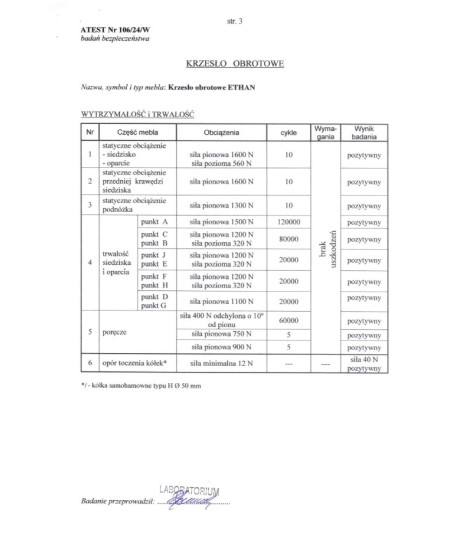 ETHAN fotel gabinetowy popielaty (1p1szt)