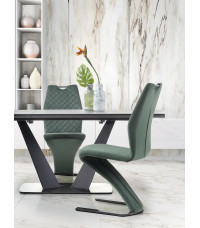 FANGOR stół rozkładany, blat - ciemny popiel, podstawa - czarny (3p1szt)