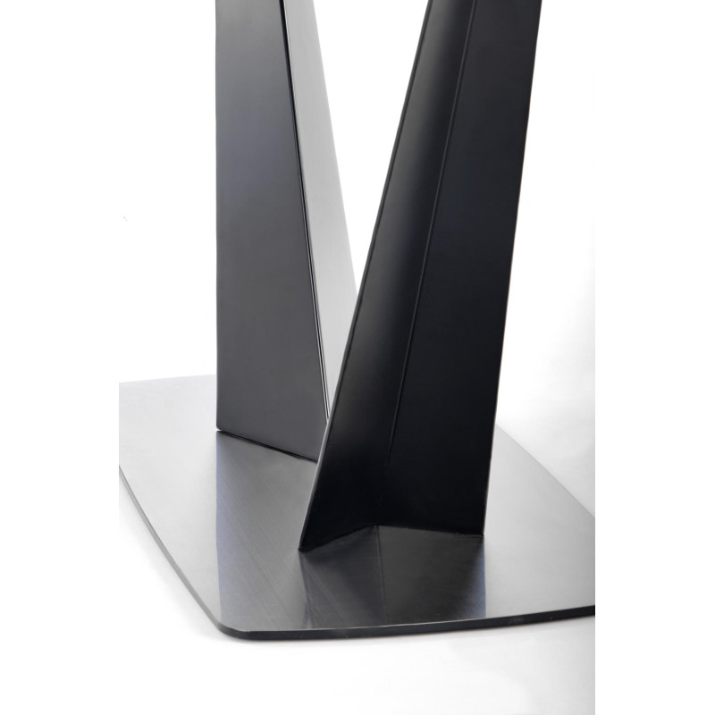 FANGOR stół rozkładany, blat - ciemny popiel, podstawa - czarny (3p1szt)