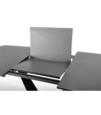 FANGOR stół rozkładany, blat - ciemny popiel, podstawa - czarny (3p1szt)