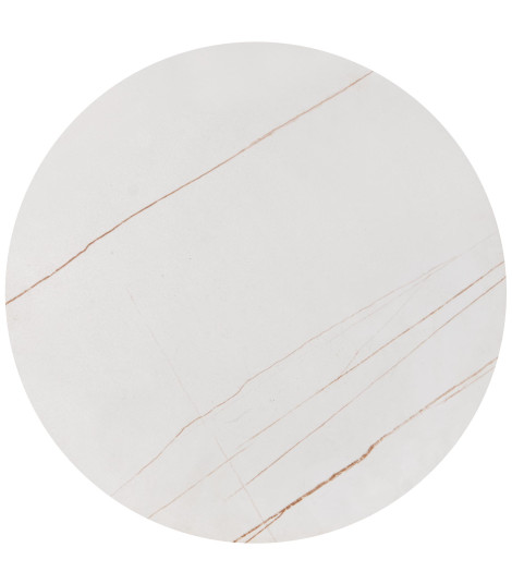 FATIMA zestaw 2 ław, biały marmur / złoty (1p1szt)