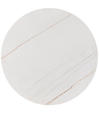 FATIMA zestaw 2 ław, biały marmur / złoty (1p1szt)