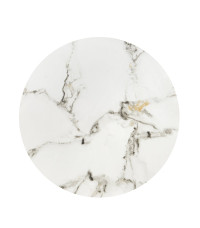 FATIMA zestaw 2 ław, biały marmur / czarny (1p1szt)