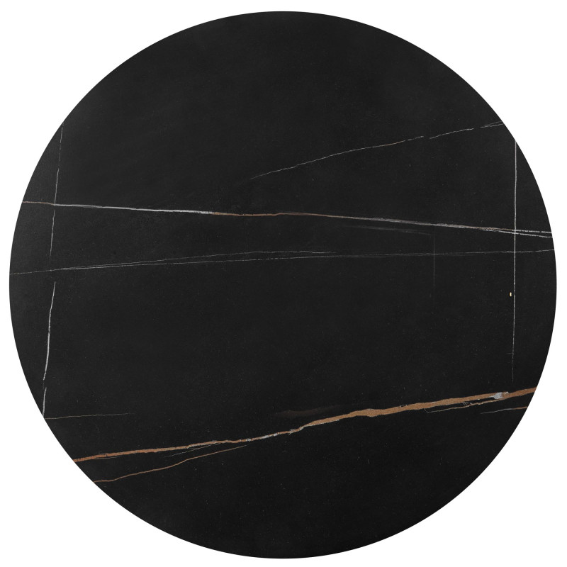 FATIMA zestaw 2 ław, czarny marmur / złoty (1p1szt)