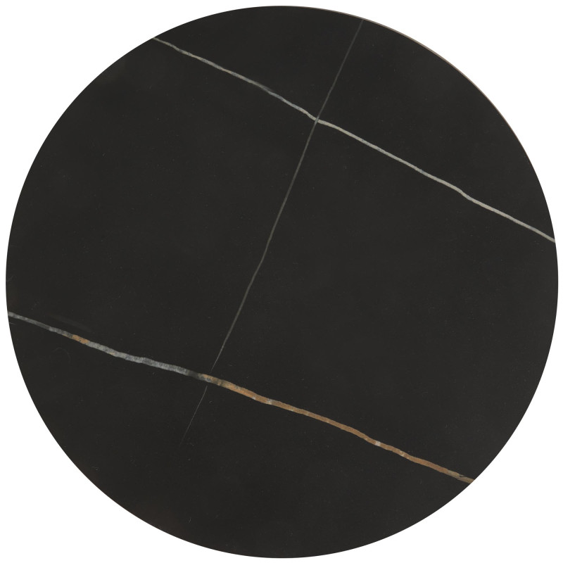 FATIMA zestaw 2 ław, czarny marmur / złoty (1p1szt)